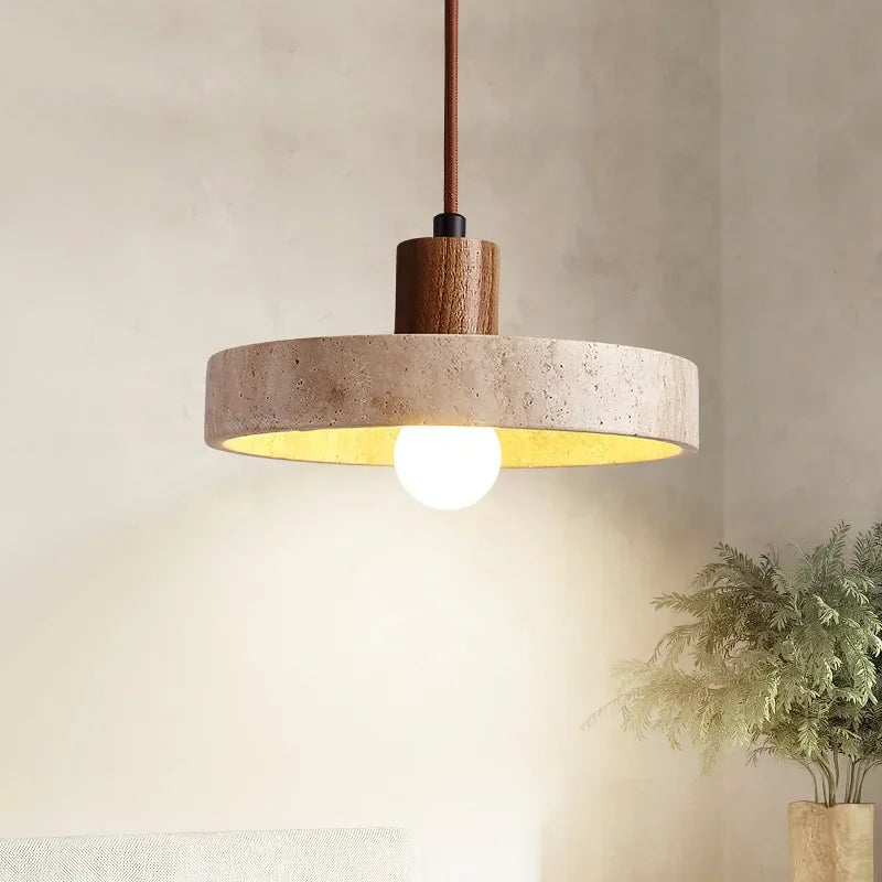 Cavalume | Natural Stone Pendant Light with E27 LED Bulb
