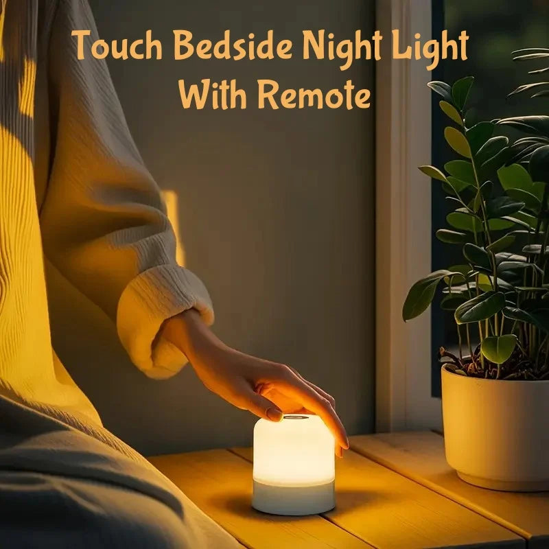 Glowsphere | RGB Touch Bedside Lamp with Remote Control