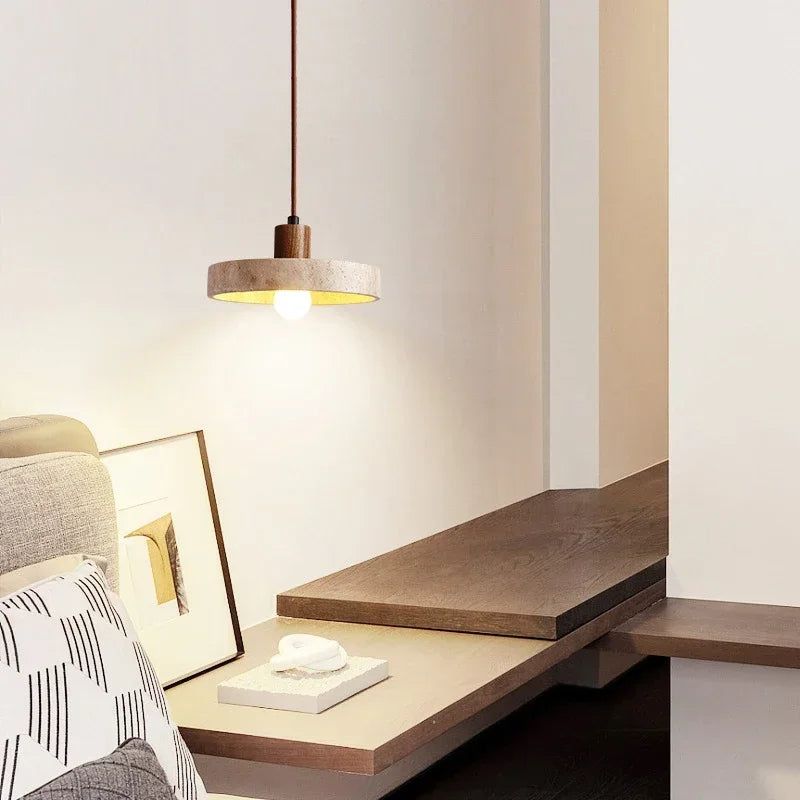 Cavalume | Natural Stone Pendant Light with E27 LED Bulb