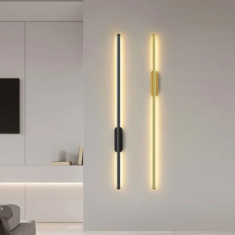 Linelux | Modern LED Wall Lamp in Black or Gold Finish