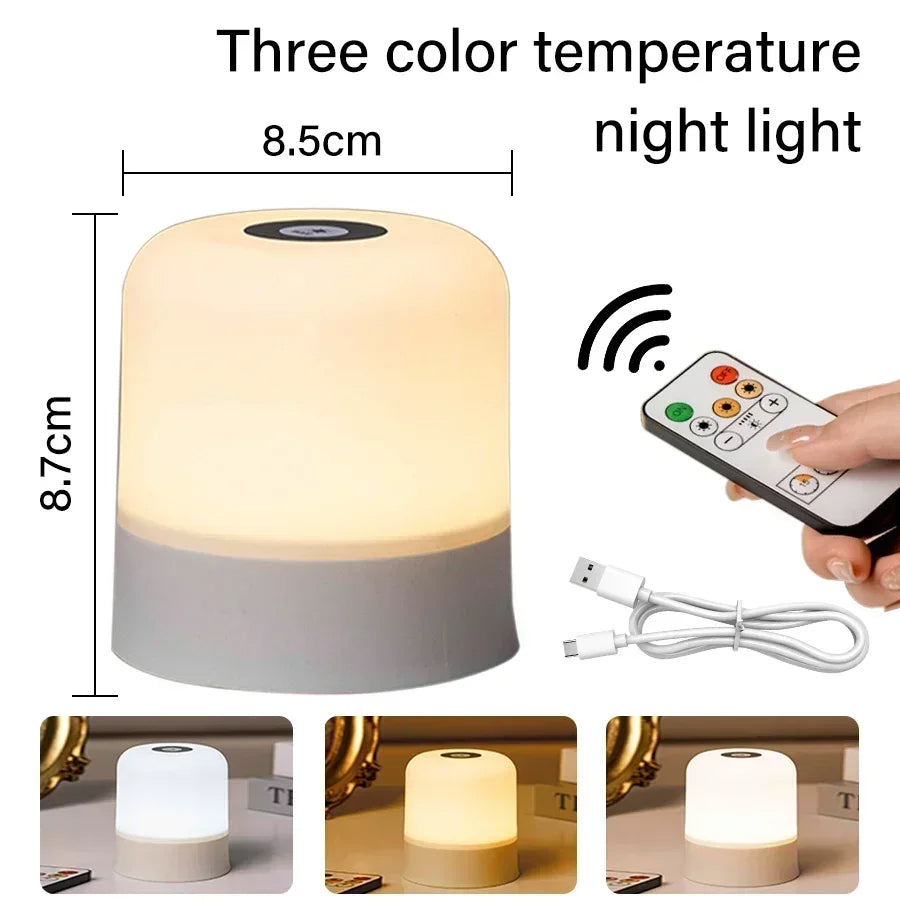 Glowsphere | RGB Touch Bedside Lamp with Remote Control