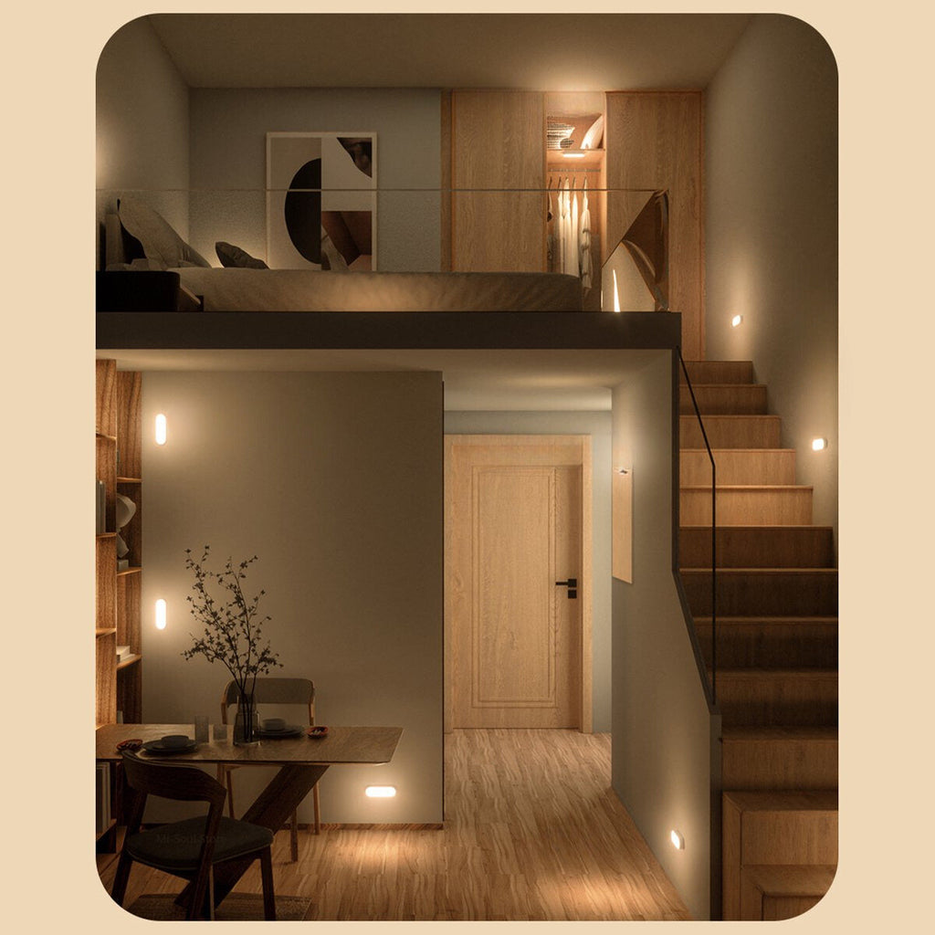 LED USB re -charged wireless movement sensor wall lamp light