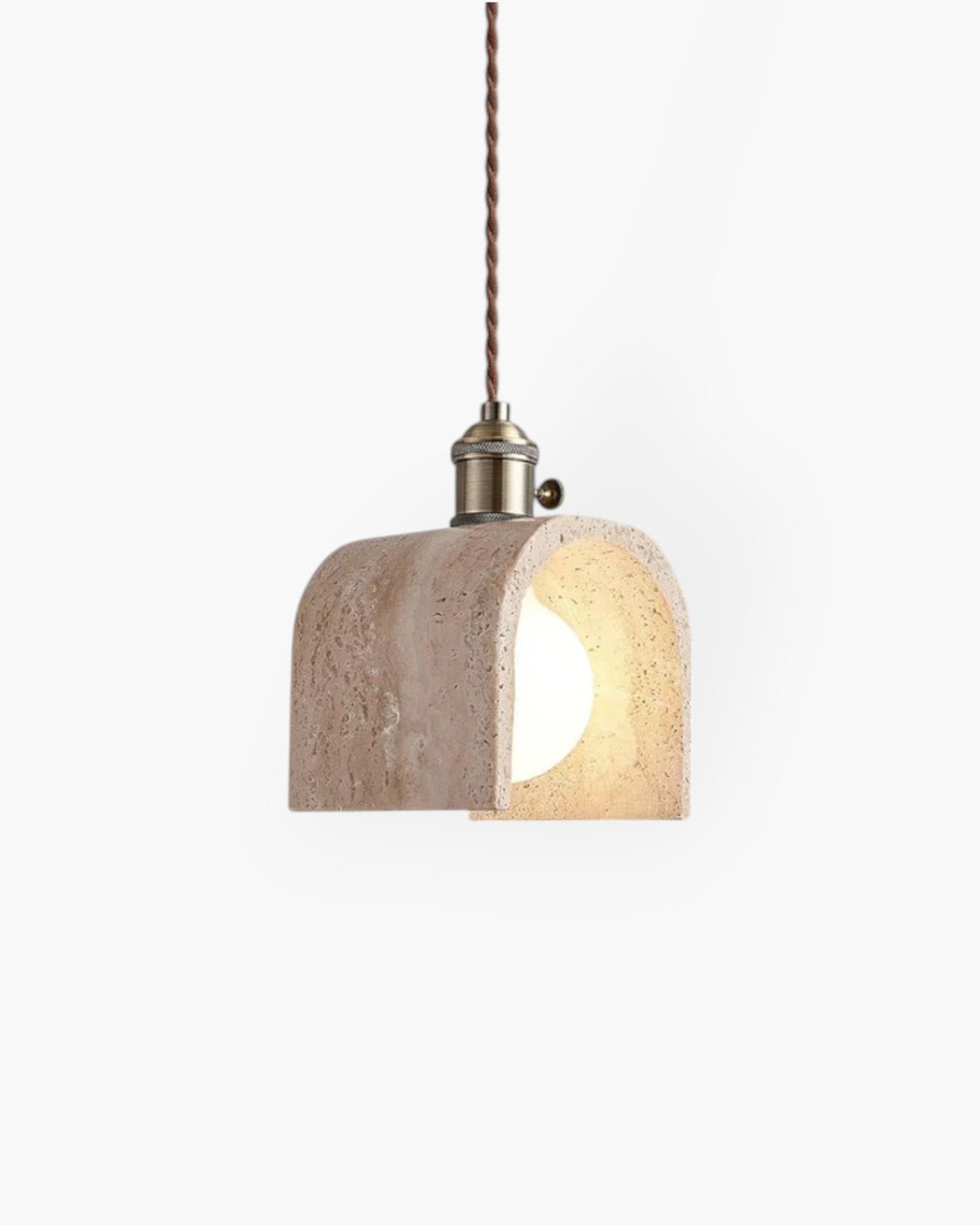AntoniaVault | Travertine Pendant Light