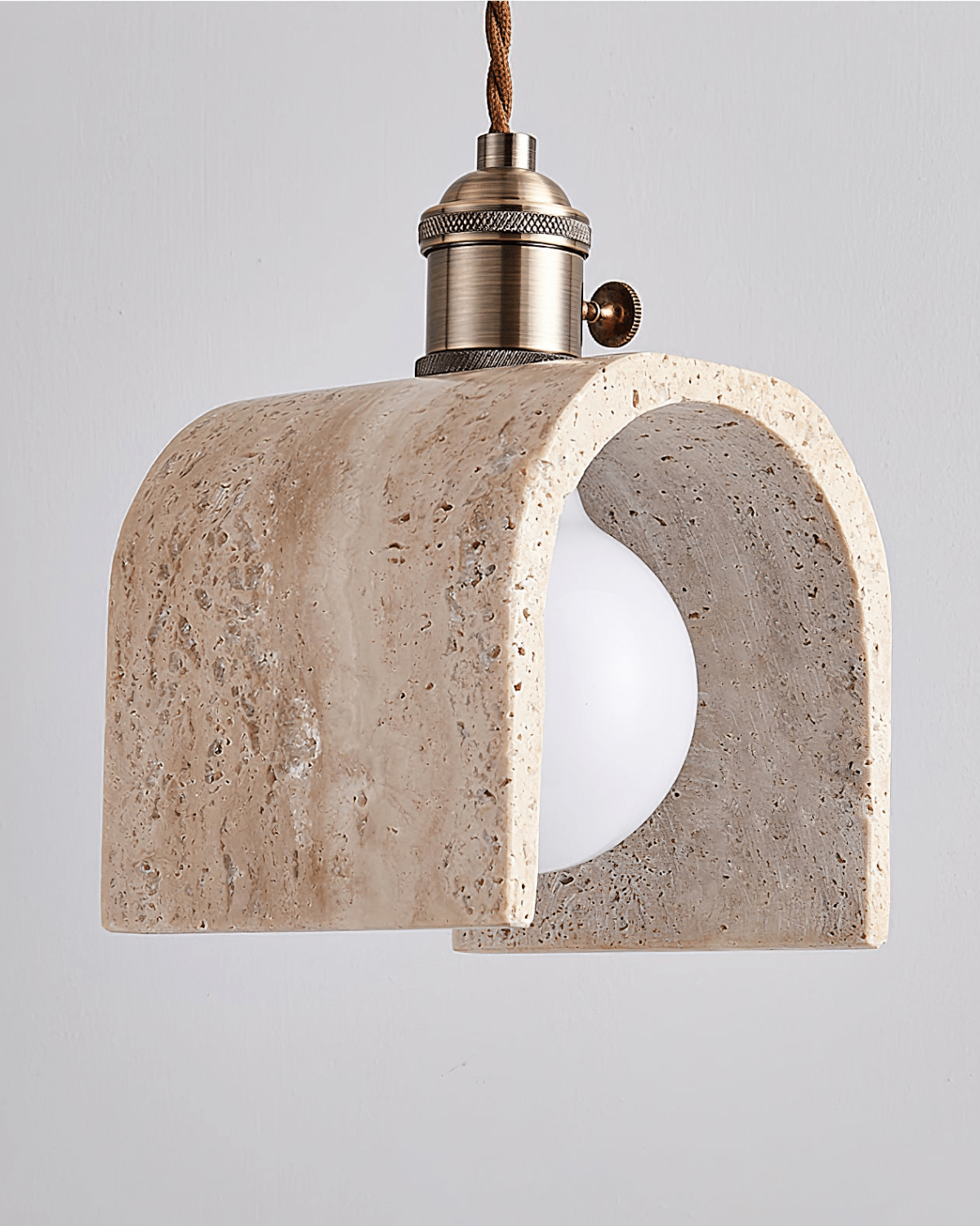 AntoniaVault | Travertine Pendant Light