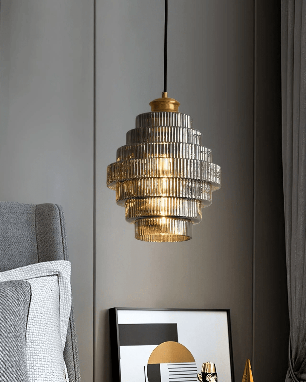BoldaTier | Layered glass pendant light