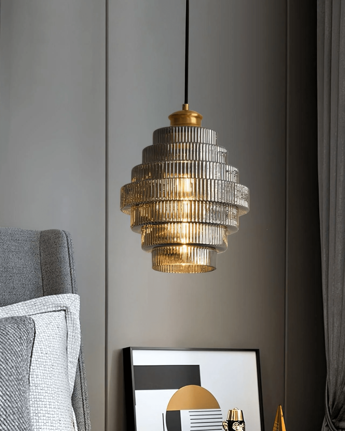 BoldaTier | Layered glass pendant light