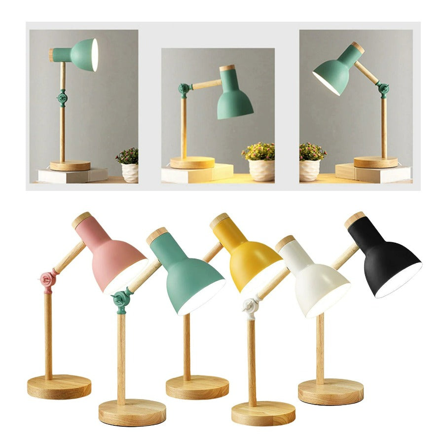 Wooden Nordic Desk Lamp