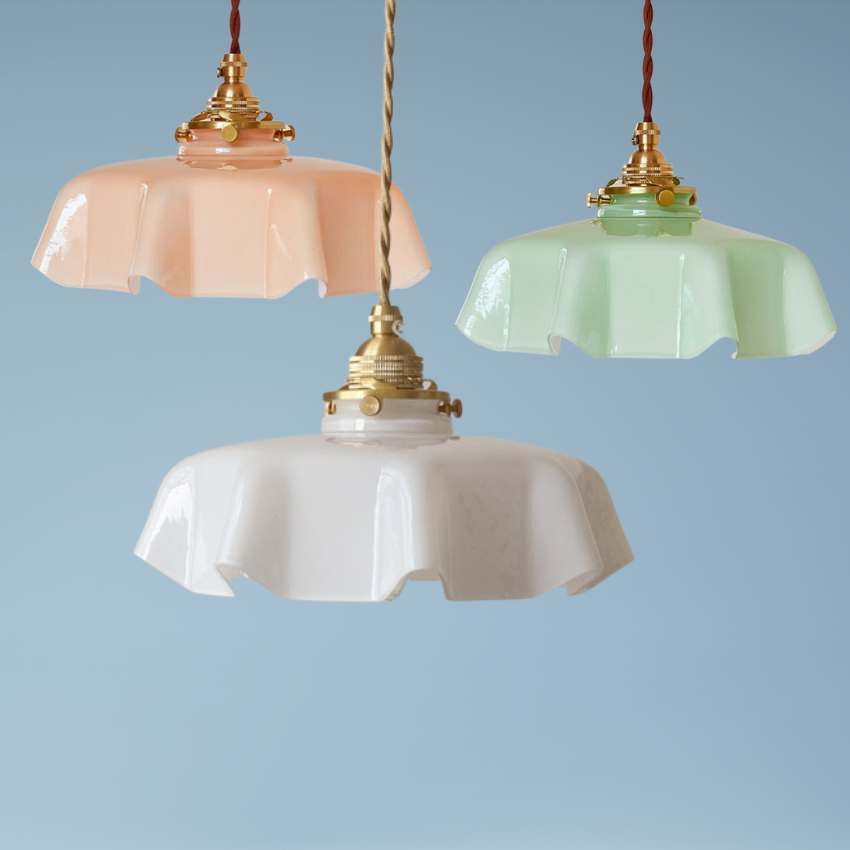 Violet - Glass Flower Pendant & Ceiling Lights