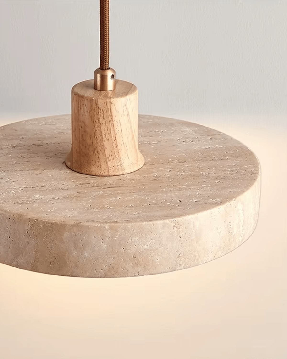 CorneliaTerra | Elegant travertine pendant light
