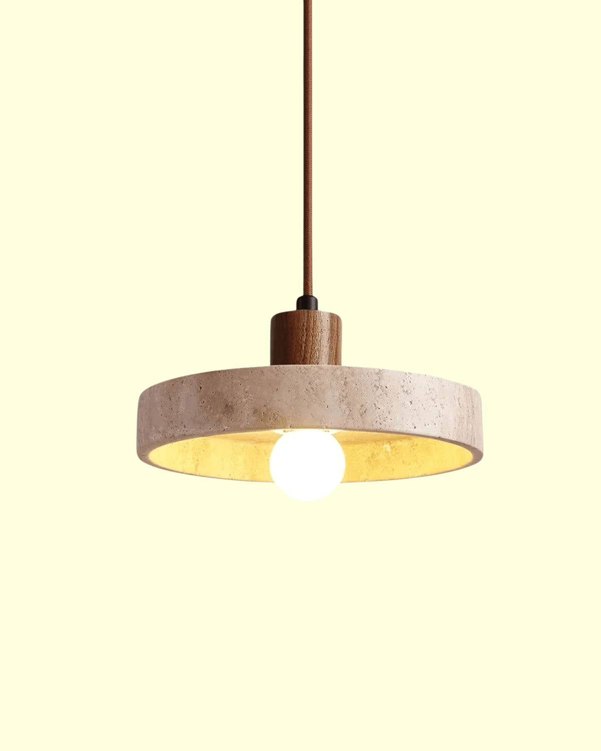 CorneliaTerra | Elegant travertine pendant light