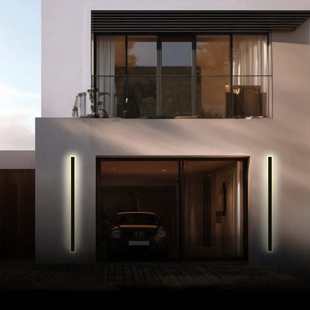 Edgiano | Outdoor wall light made of aluminum and acrylic – IP65, dimmable, modern for outdoors