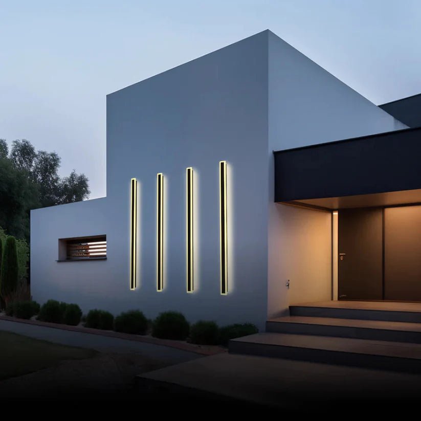 Edgiano | Outdoor wall light made of aluminum and acrylic – IP65, dimmable, modern for outdoors