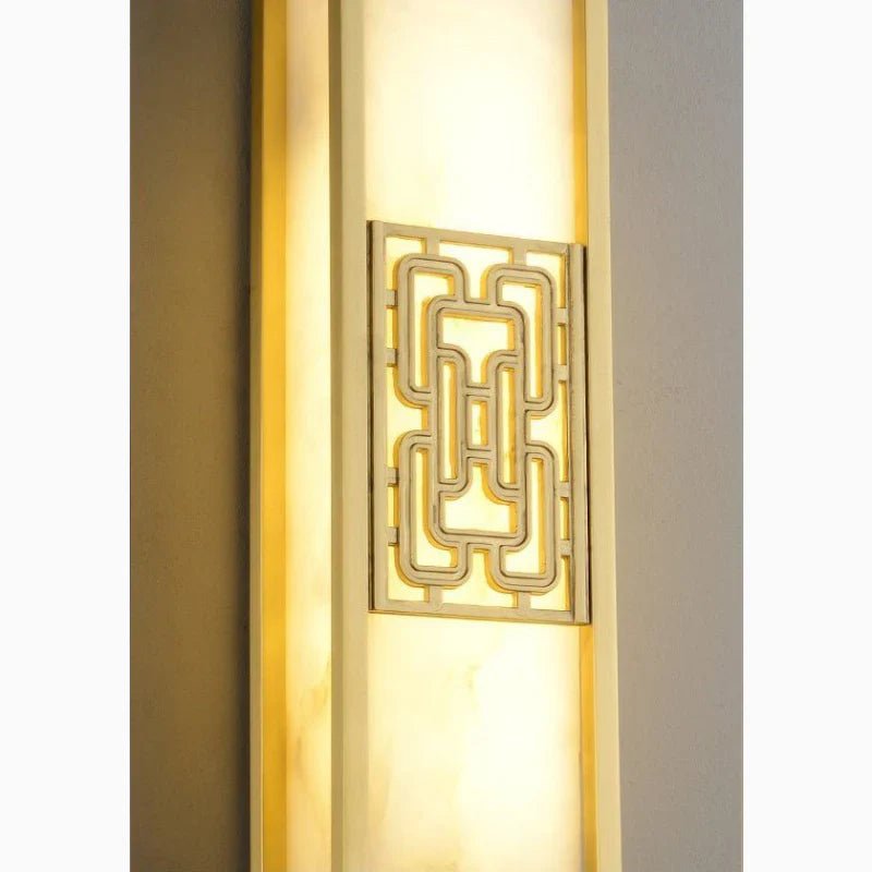 ÉléganceOrient | Chinese wall lamp made of copper and marble