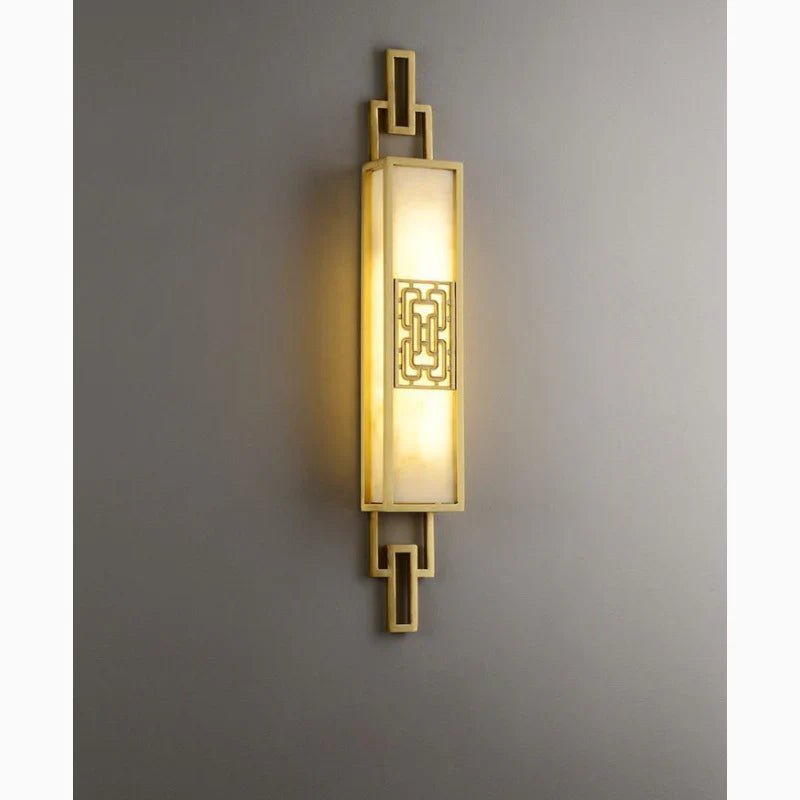 ÉléganceOrient | Chinese wall lamp made of copper and marble