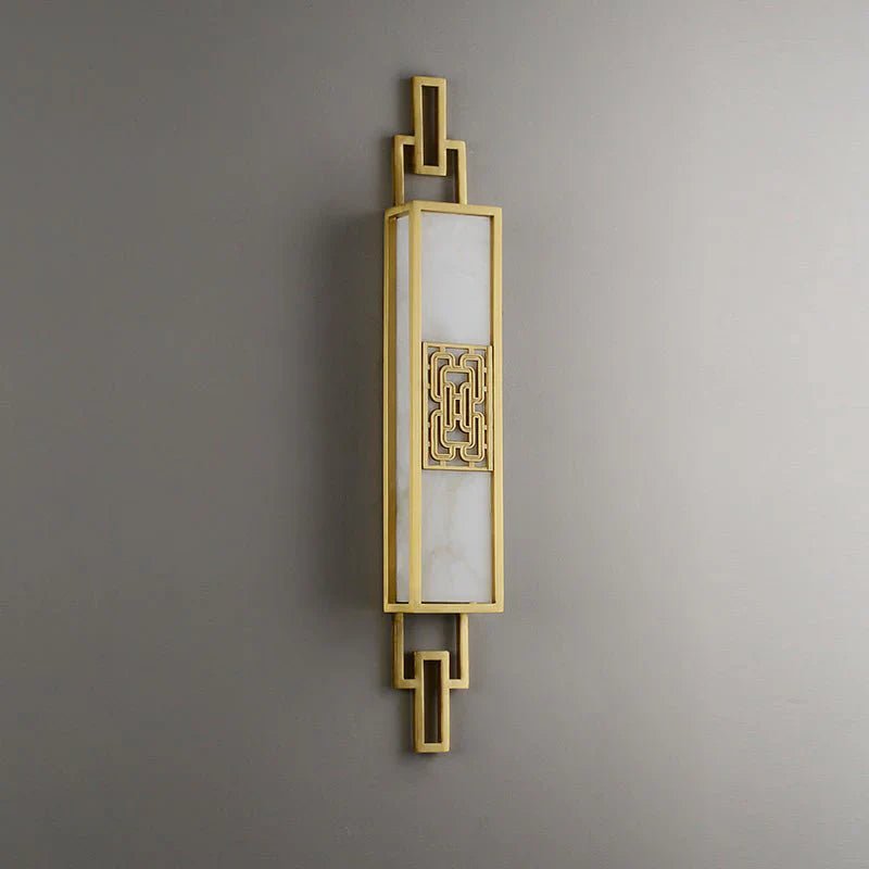 ÉléganceOrient | Chinese wall lamp made of copper and marble