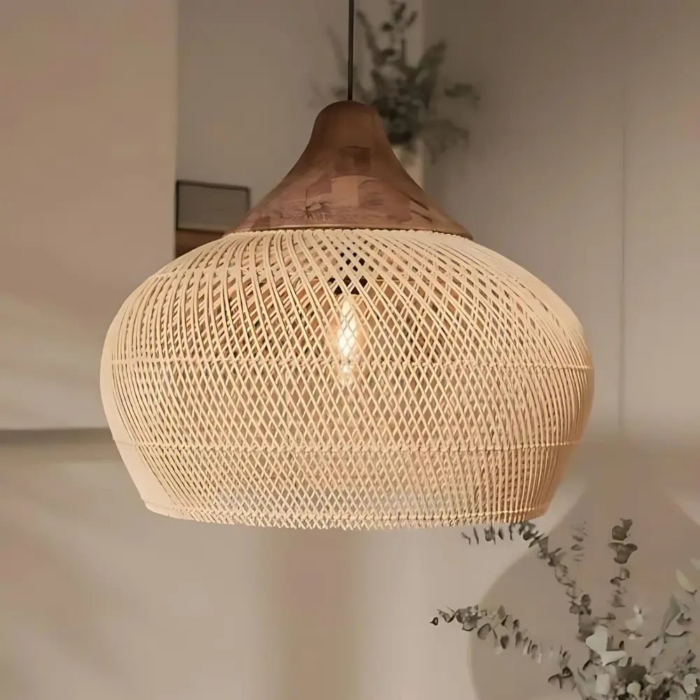 ÉloaneBoho | Handmade reed lamp