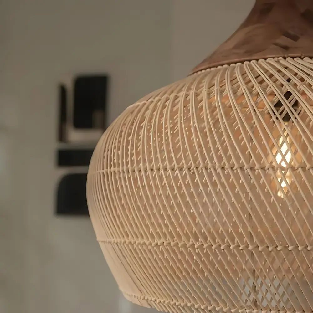 ÉloaneBoho | Handmade reed lamp