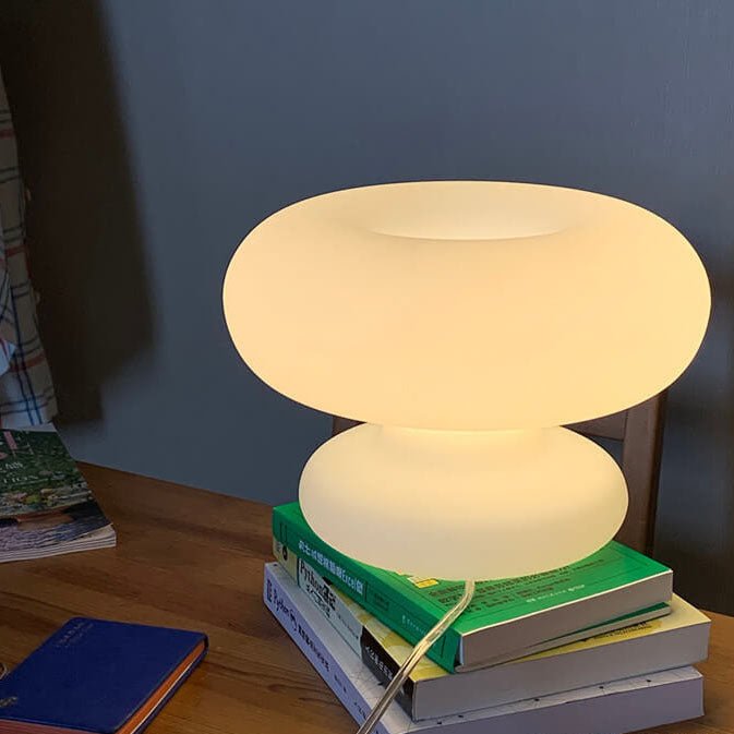 FarkasLuxe | Frosted Glass Mushroom Table Lamp