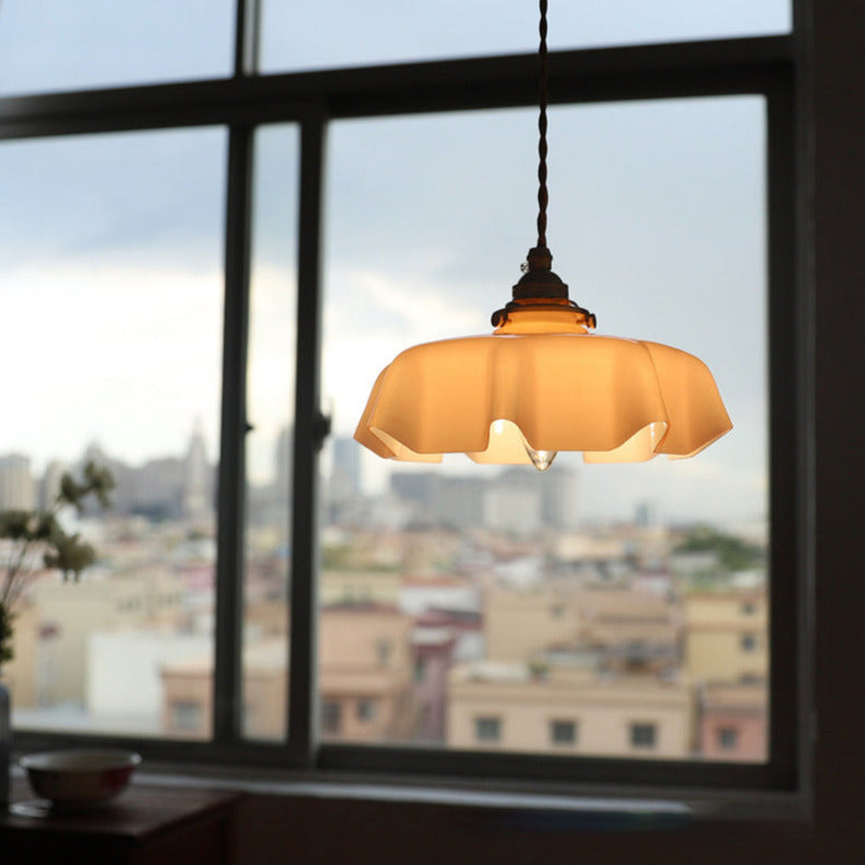 Violet - Glass Flower Pendant & Ceiling Lights