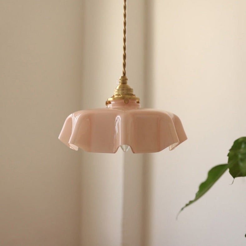 Violet - Glass Flower Pendant & Ceiling Lights