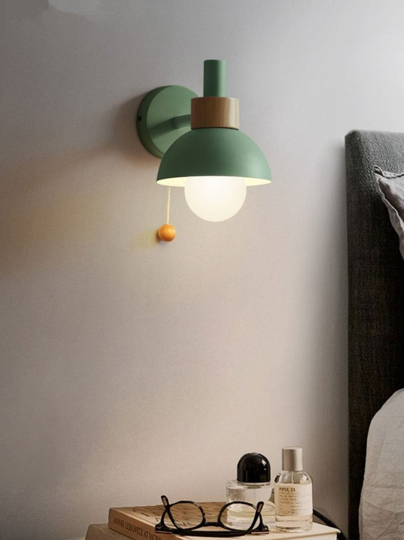 Colorful Nordic Pull Switch Wall Sconce