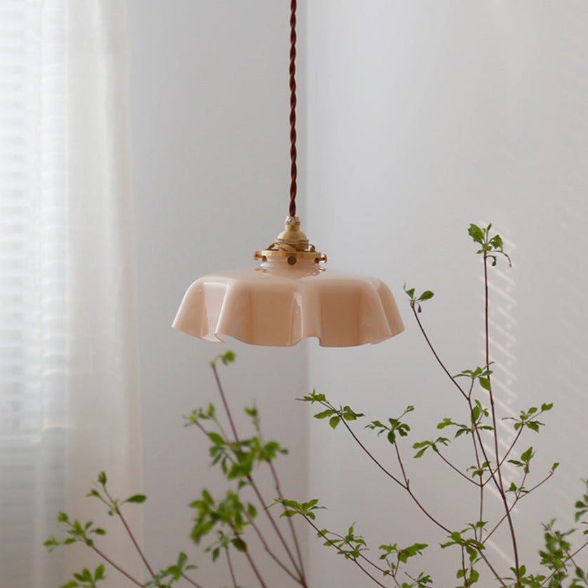 Violet - Glass Flower Pendant & Ceiling Lights