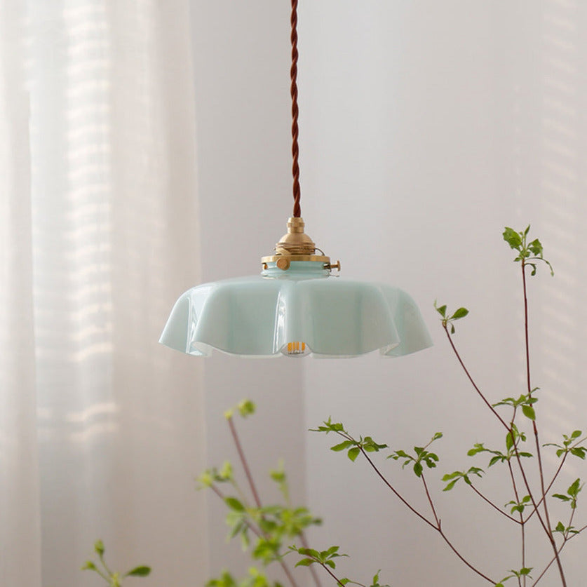 Violet - Glass Flower Pendant & Ceiling Lights