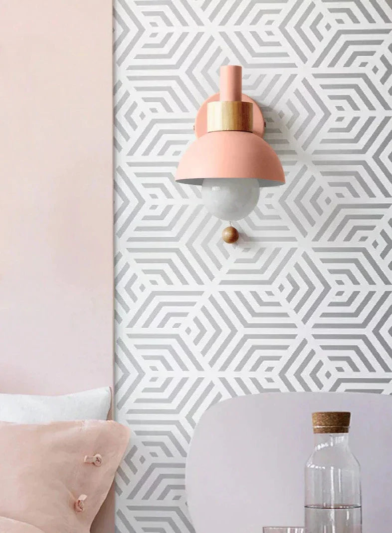 Colorful Nordic Pull Switch Wall Sconce