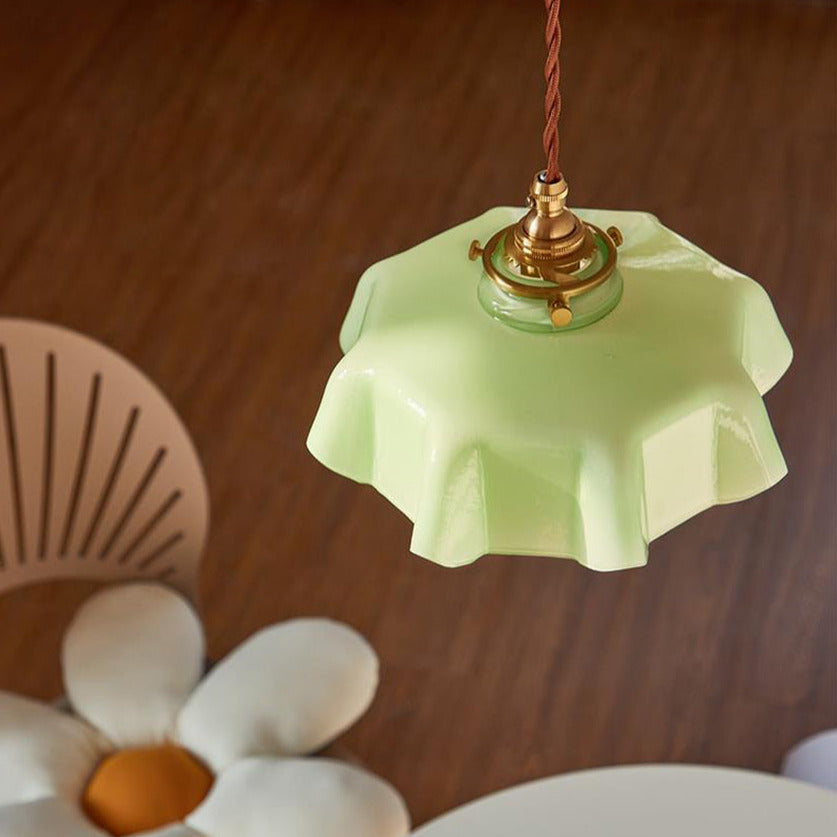 Violet - Glass Flower Pendant & Ceiling Lights