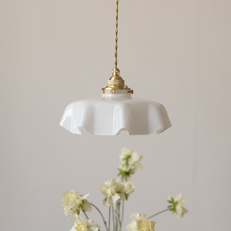 Violet - Glass Flower Pendant & Ceiling Lights