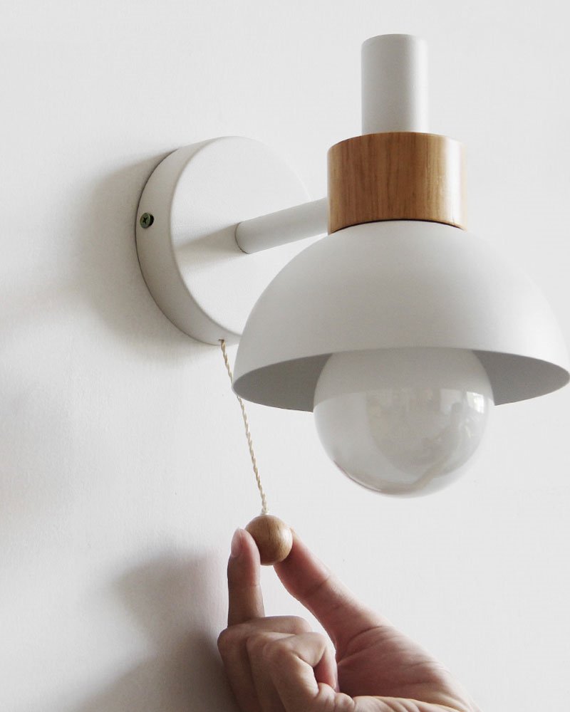 Colorful Nordic Pull Switch Wall Sconce