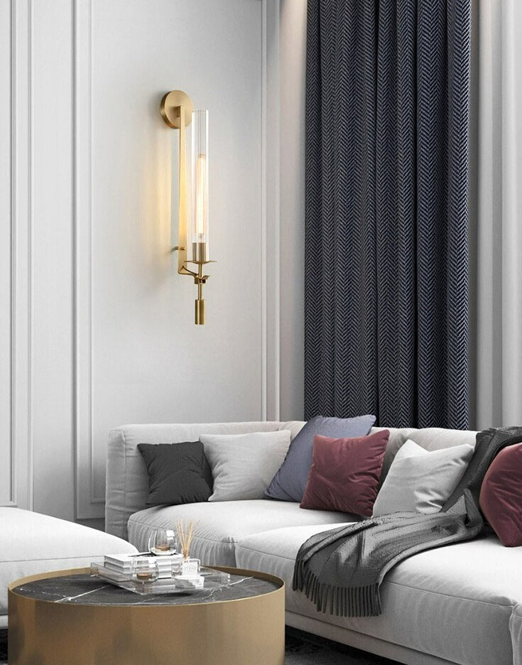 Sarika - Modern Fluted Glass Wall Sconce