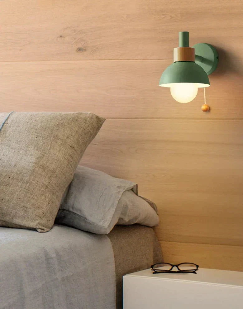 Colorful Nordic Pull Switch Wall Sconce