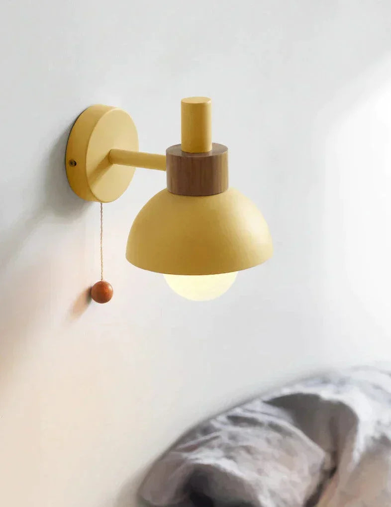 Colorful Nordic Pull Switch Wall Sconce