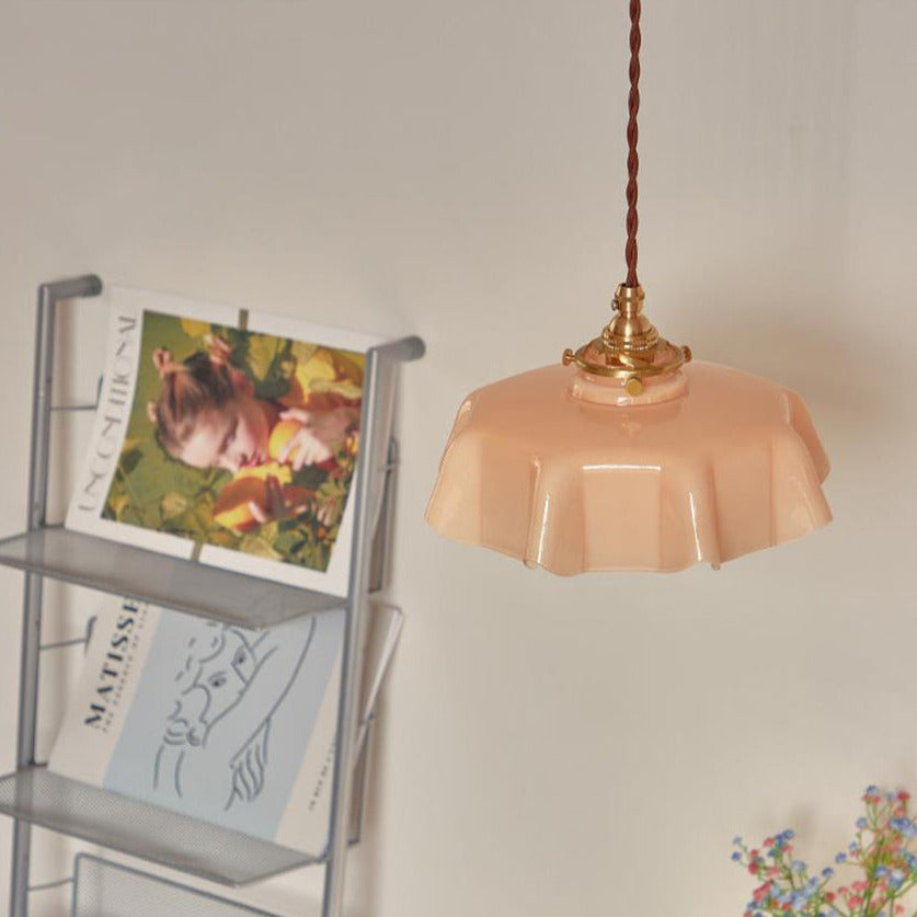 Violet - Glass Flower Pendant & Ceiling Lights