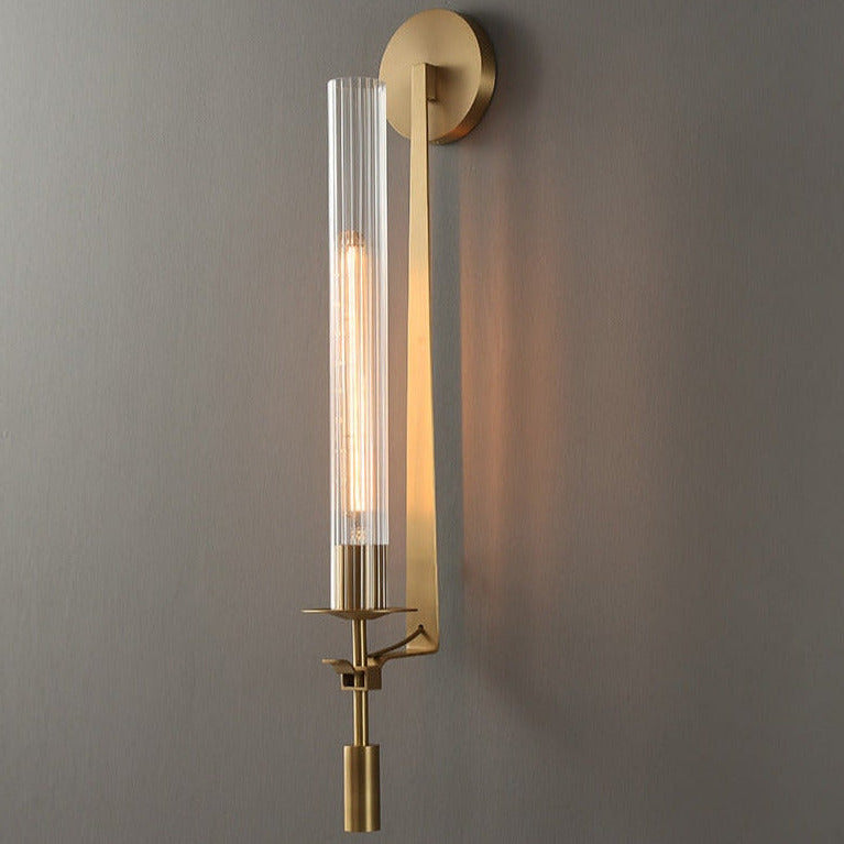 Sarika - Modern Fluted Glass Wall Sconce