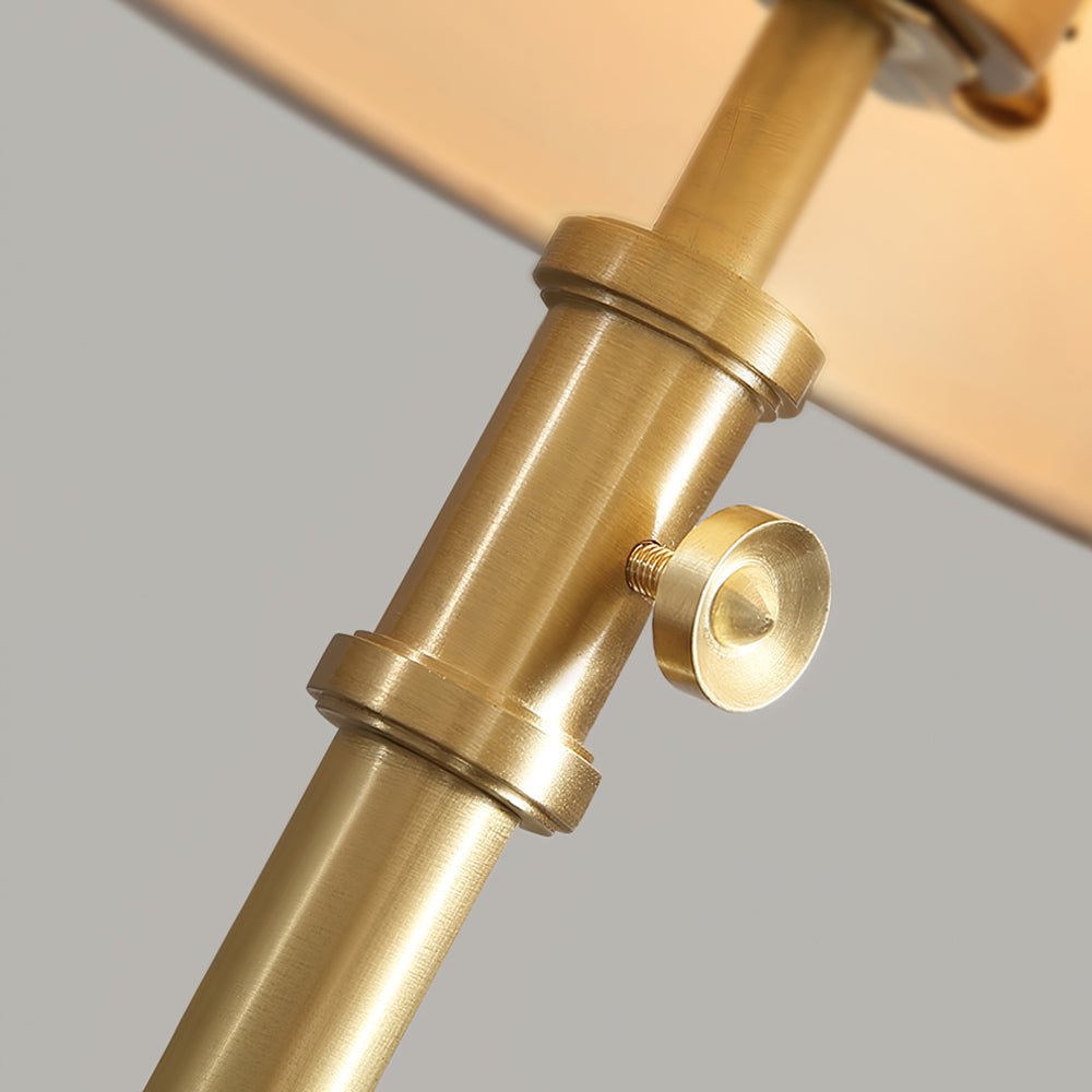 ImperiumLux | Golden table lamp with fabric lampshade