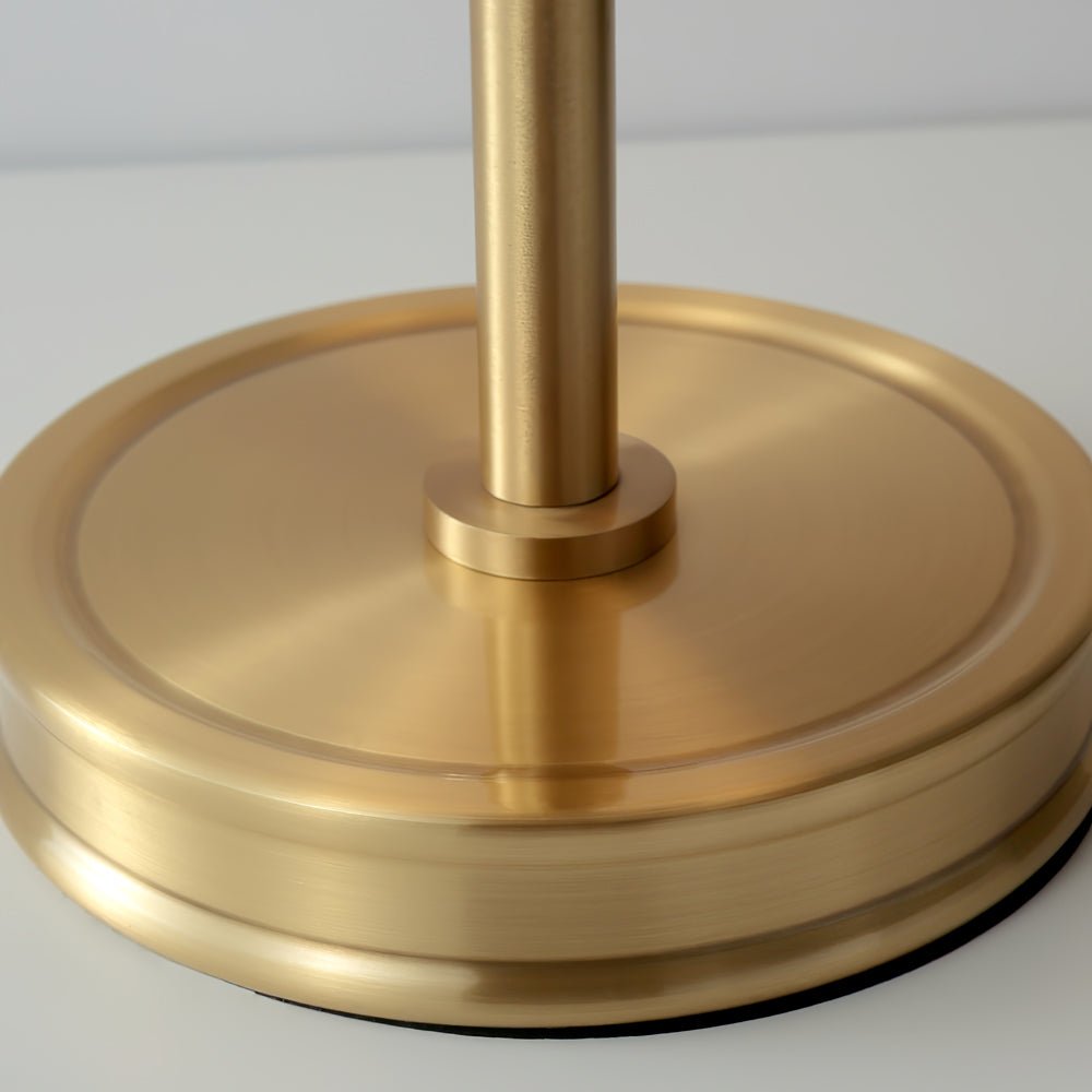 ImperiumLux | Golden table lamp with fabric lampshade