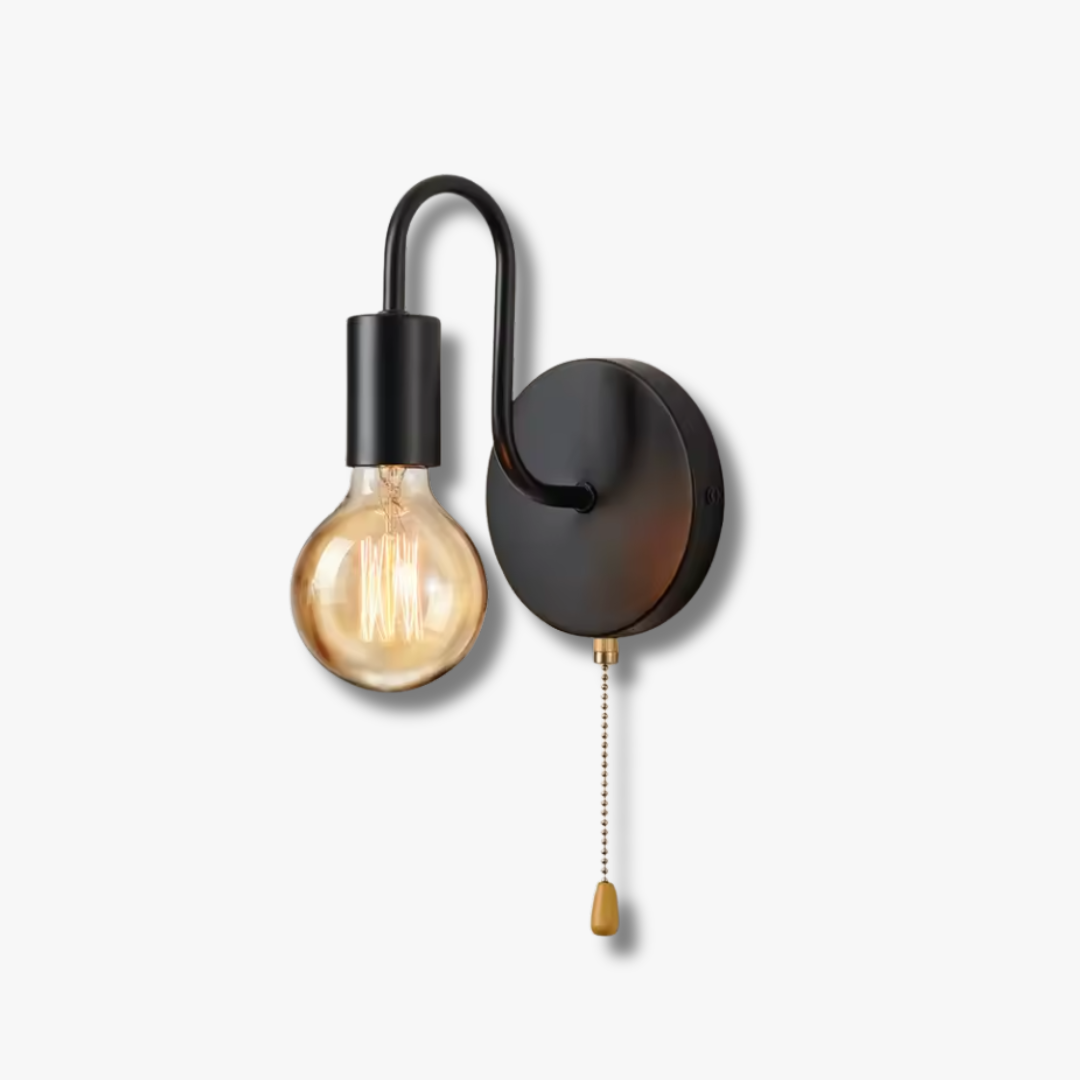 Alba | Modern Wall Lamp in Black Iron