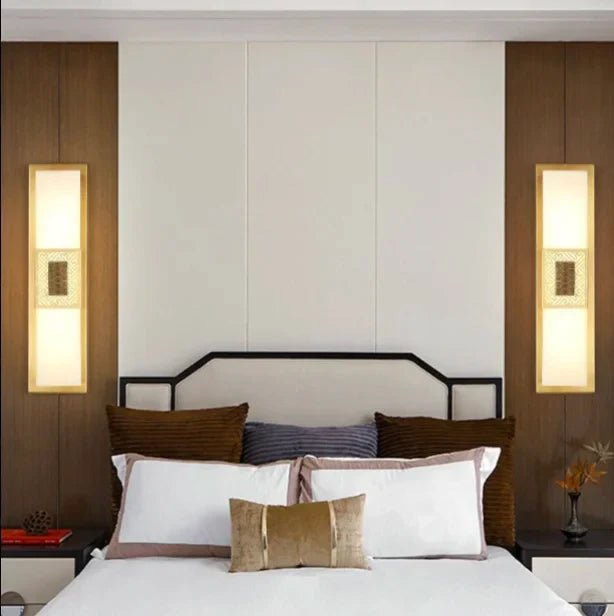 MarbreLuxe | Elegant wall lamp made of marble and brass