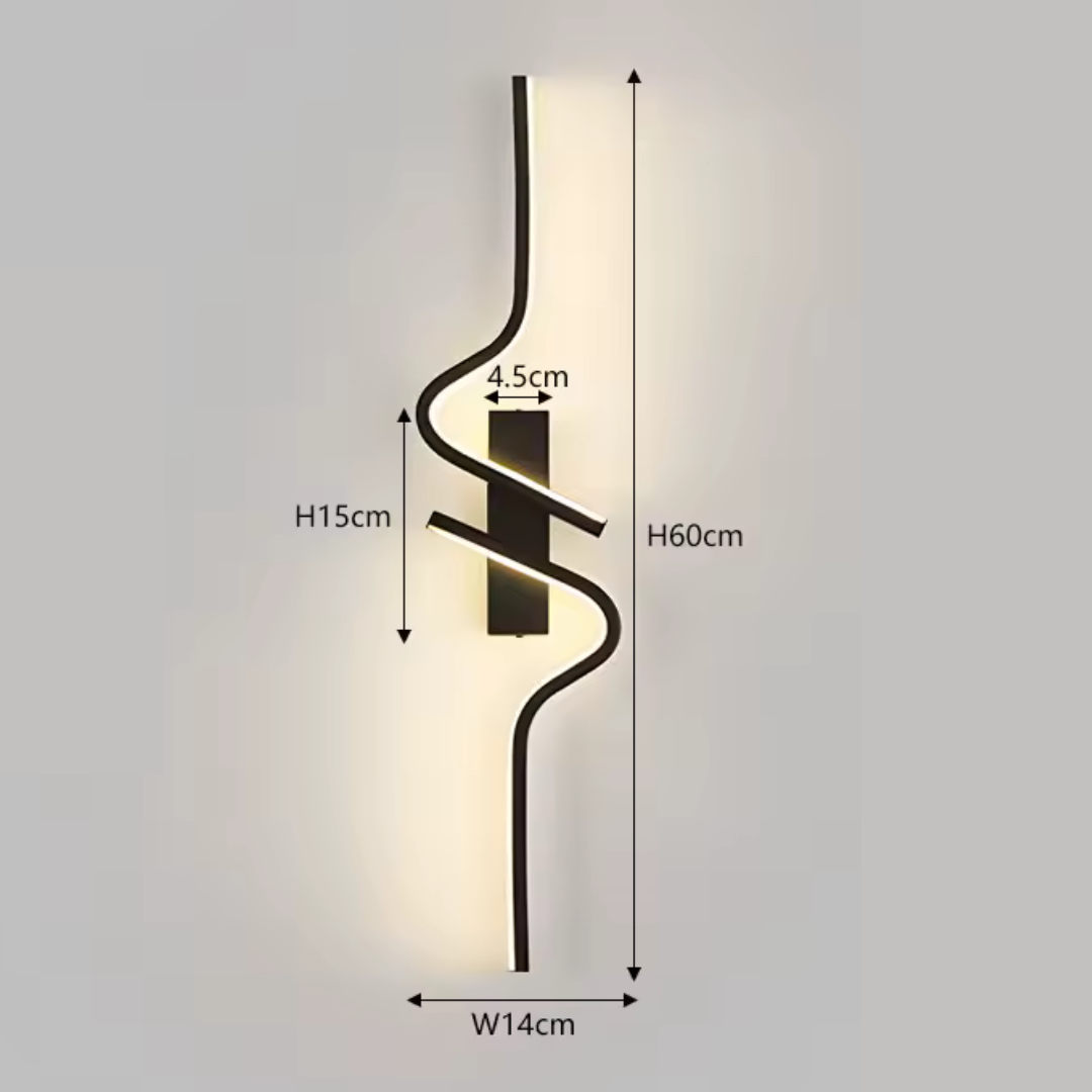 Lunara | Up & Down LED Wall Sconce in Matte Black