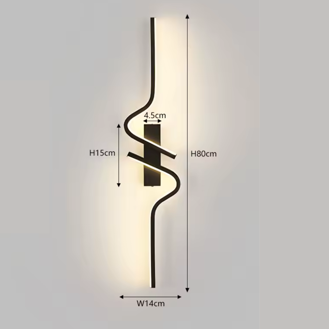 Lunara | Up & Down LED Wall Sconce in Matte Black