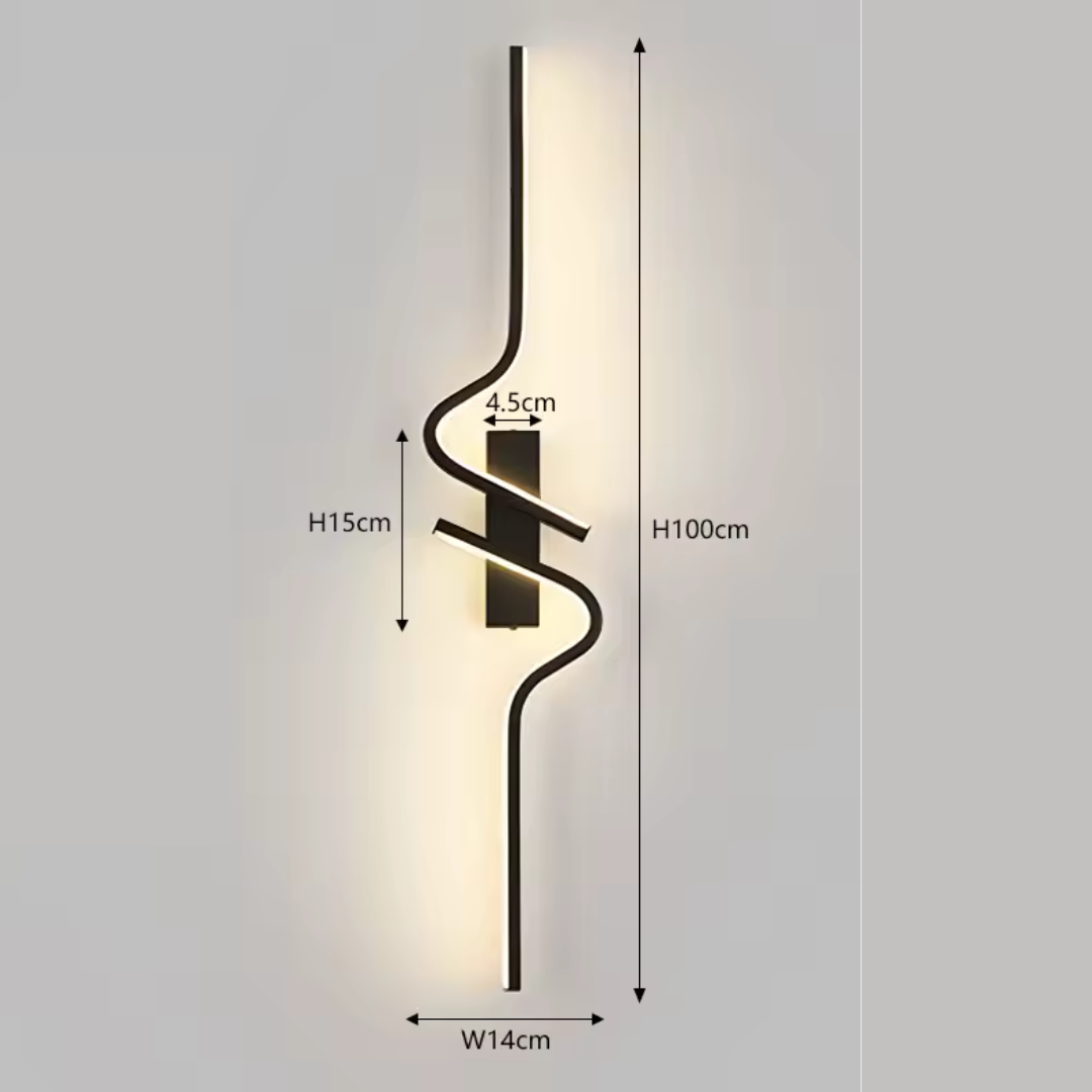 Lunara | Up & Down LED Wall Sconce in Matte Black