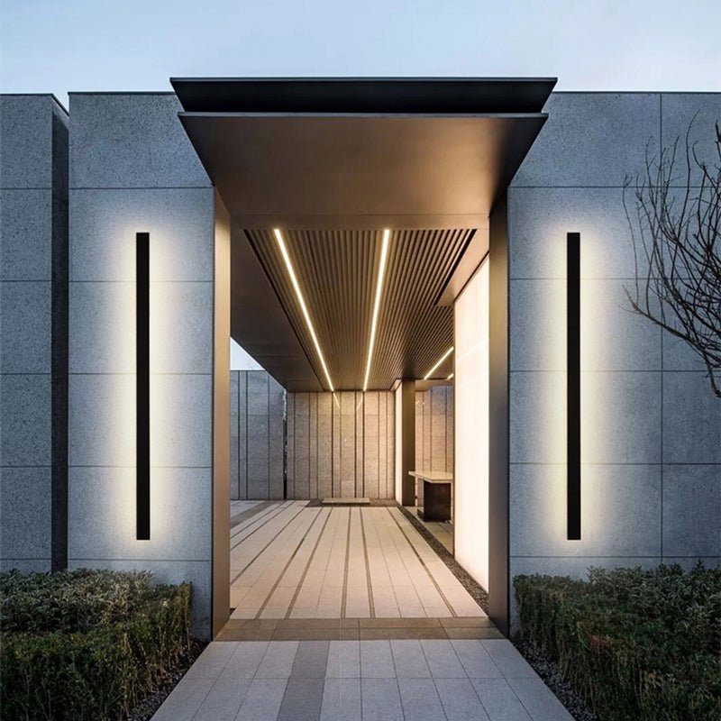 Ripplo | Outdoor wall light made of aluminum and acrylic – Weatherproof IP65, minimalist
