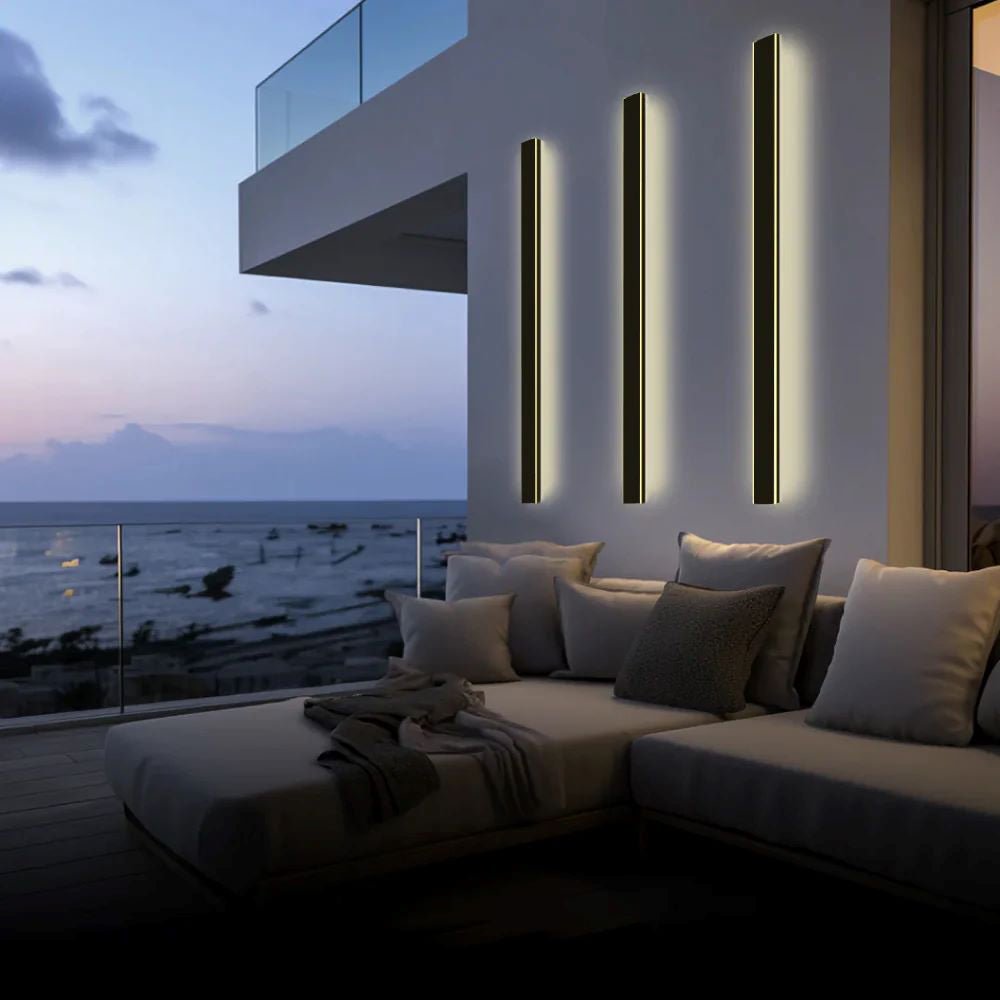 Ripplo | Outdoor wall light made of aluminum and acrylic – Weatherproof IP65, minimalist