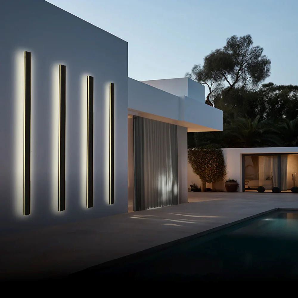 Ripplo | Outdoor wall light made of aluminum and acrylic – Weatherproof IP65, minimalist