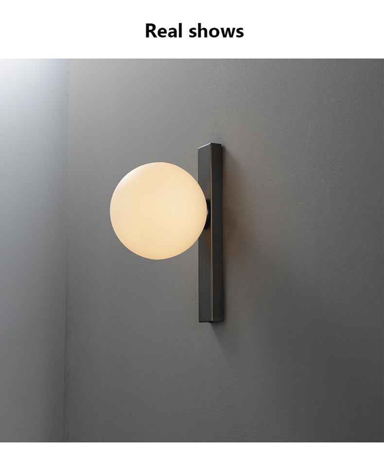 Simple Copper Wall Lamp - Circ LED Wall Sconce