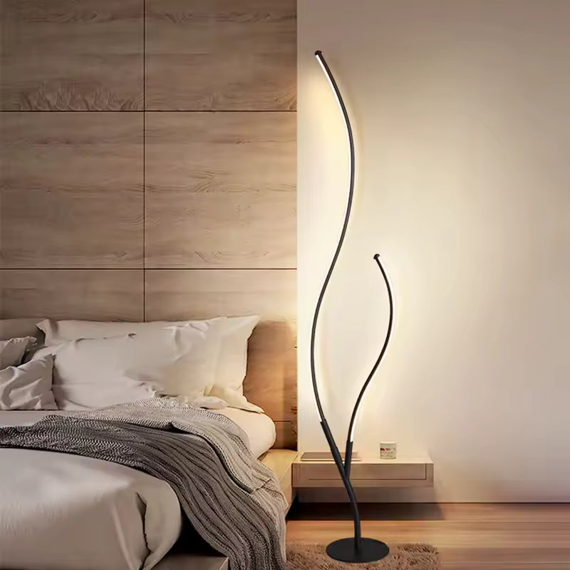 Trelune | Modern Tree-Style LED Floor Lamp with Remote Control & RGB Light Modes