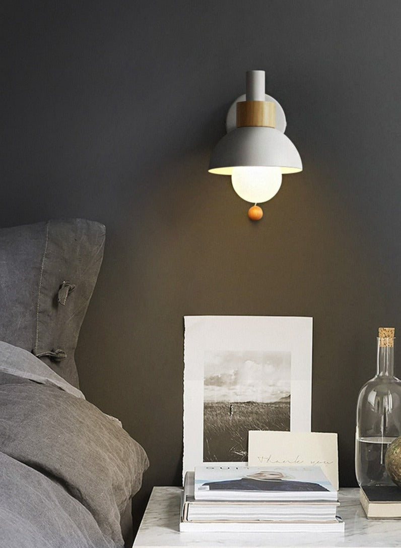 Colorful Nordic Pull Switch Wall Sconce
