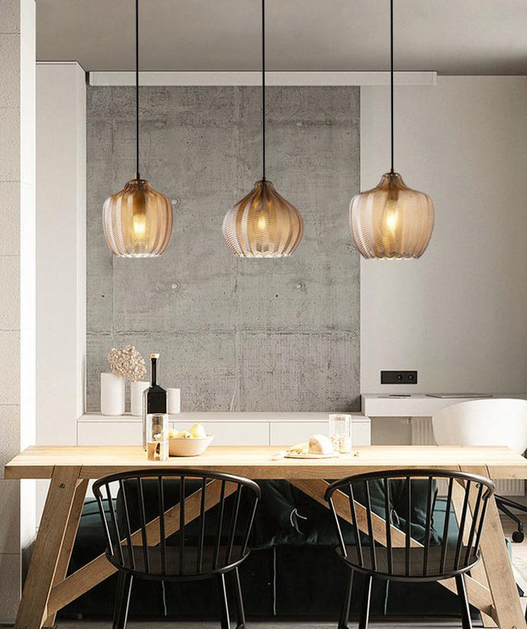 Jasper - Textured Glass Pendant Lights